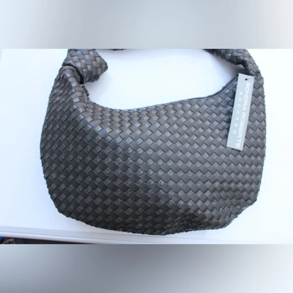 NWT Sandra Roberts woven hobo bag
